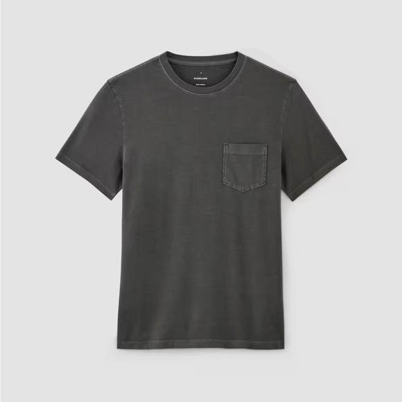 Everlane Men’s The Essential Organic Garment-Dyed Crew Short Sleeve Tee Shirt - Picture 1 of 10